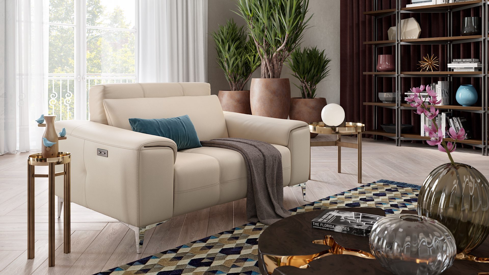 Leder 2-Sitzer Sofa Mini SALENTO