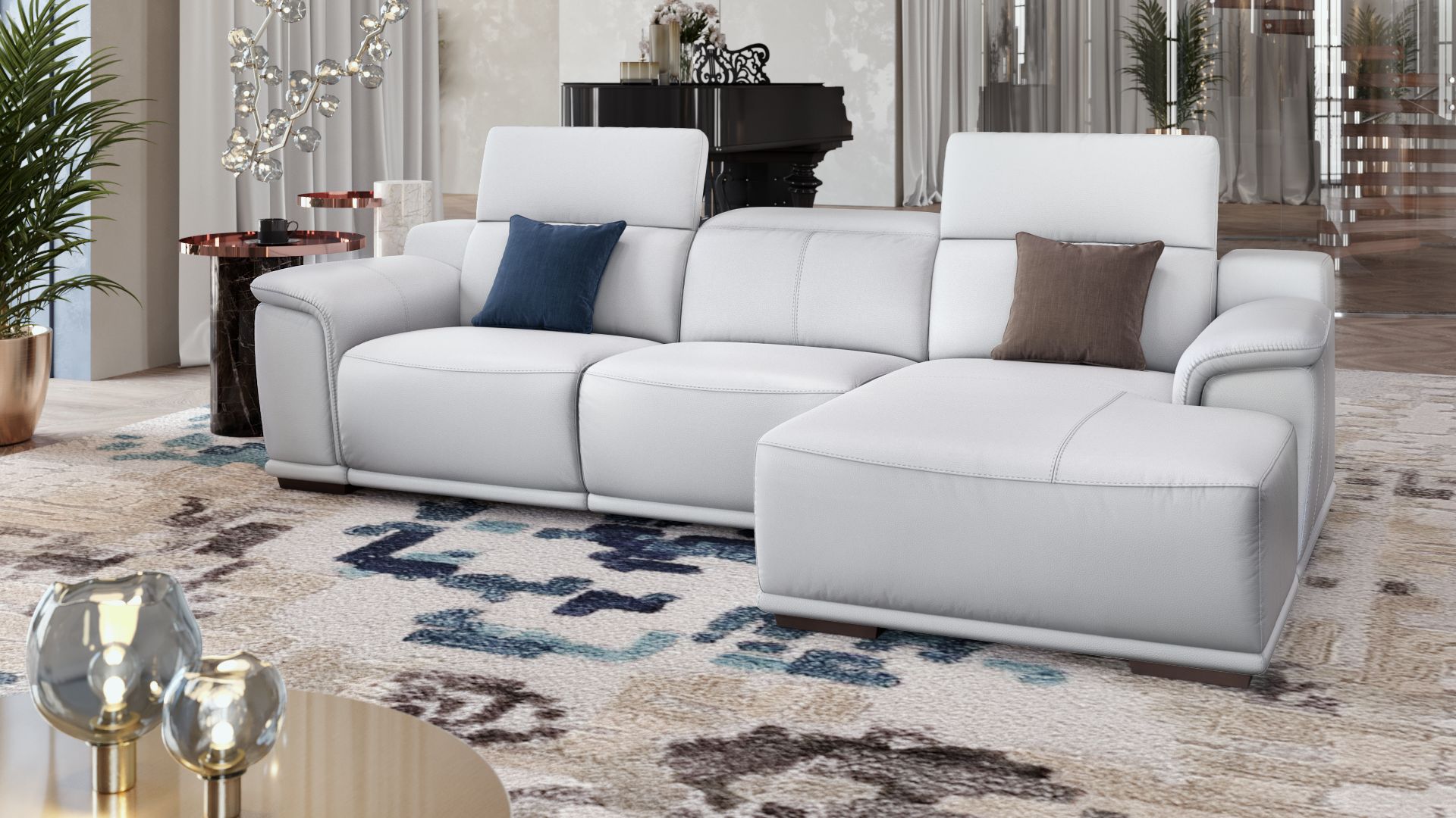 Leder Ecksofa MONTEFINO