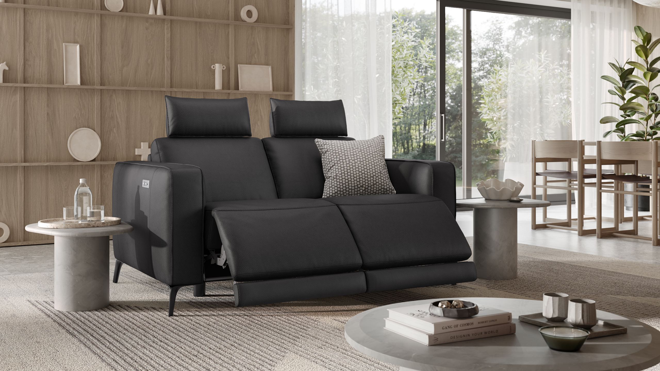 Leder 2-Sitzer Sofa BARLETTA