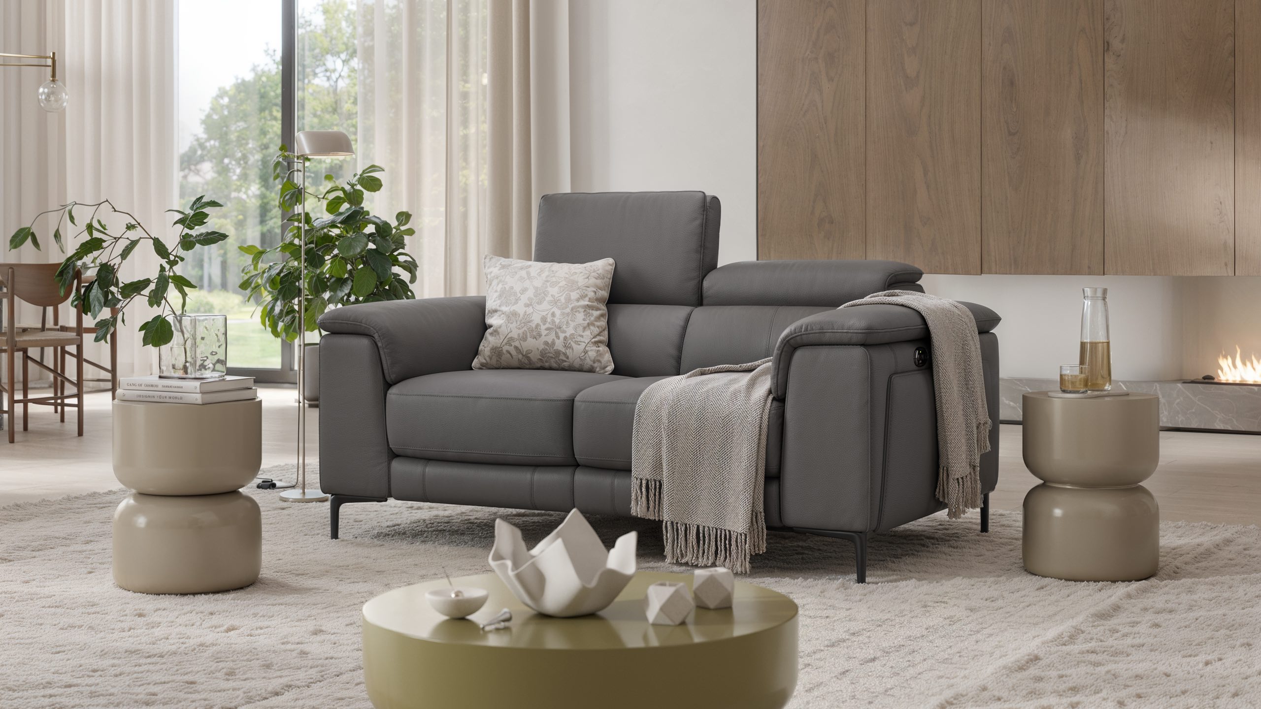 Leder 2-Sitzer Sofa MARINO