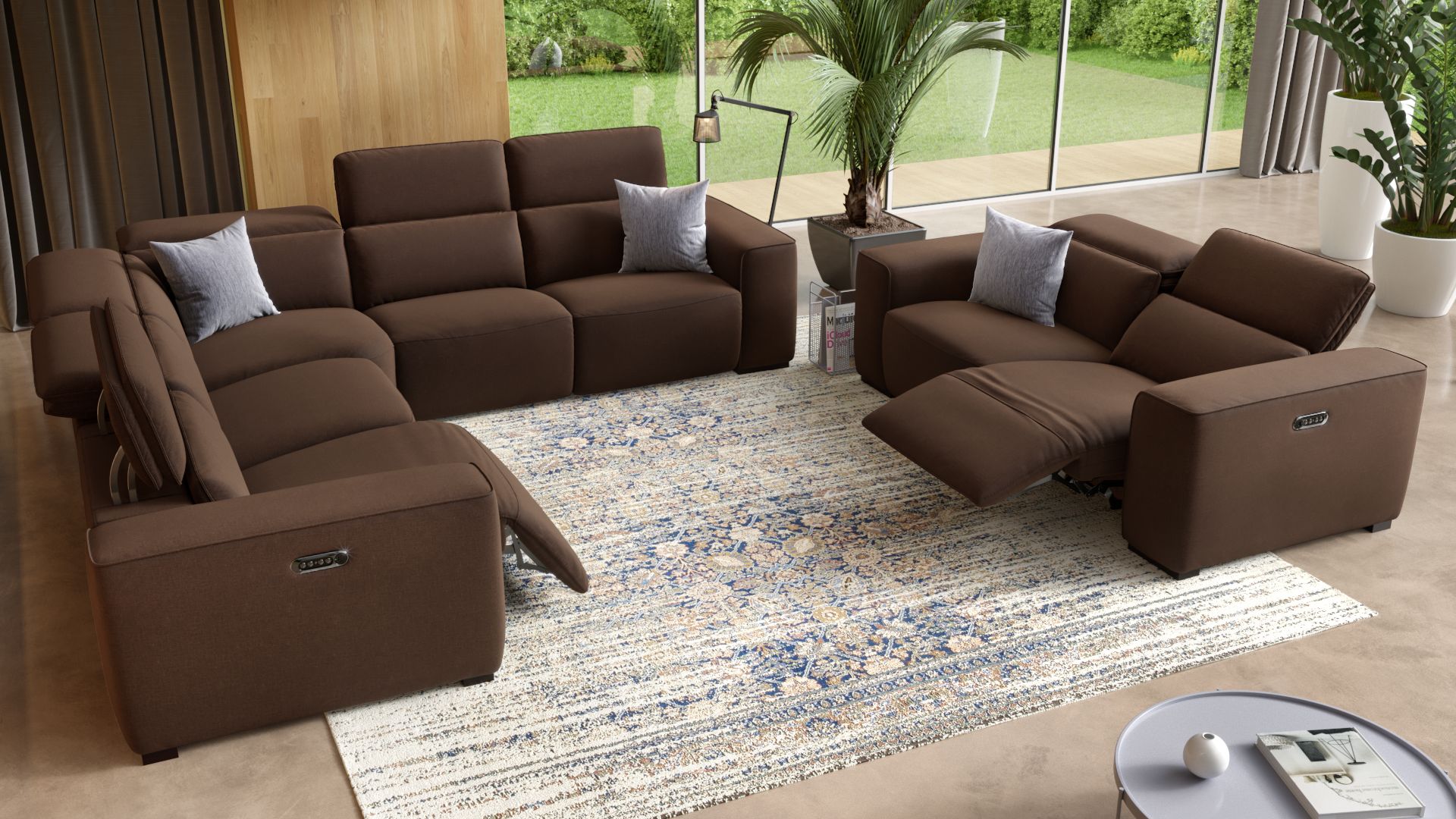 Stoff 2-Sitzer Sofa BINETTO