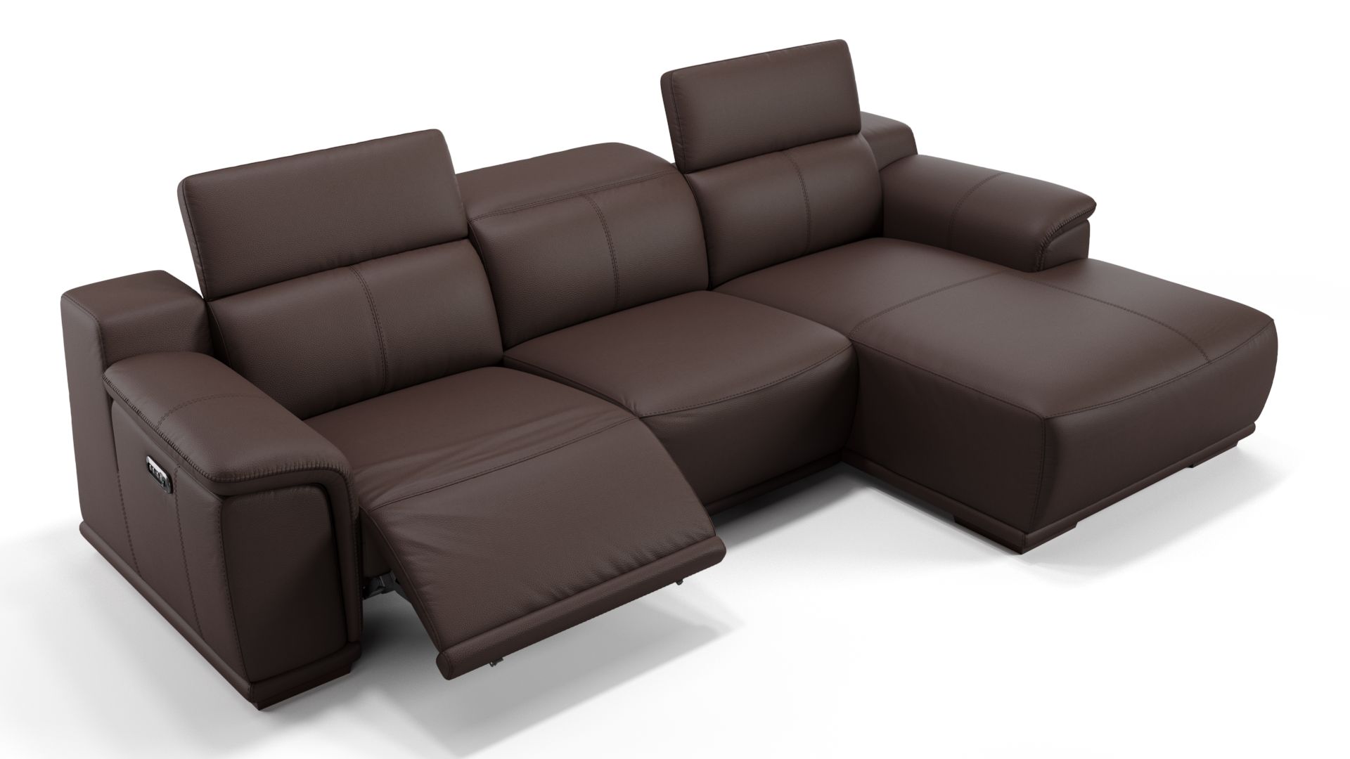 Ecksofa Montefino Leder mit Relaxfunktion Sofanella