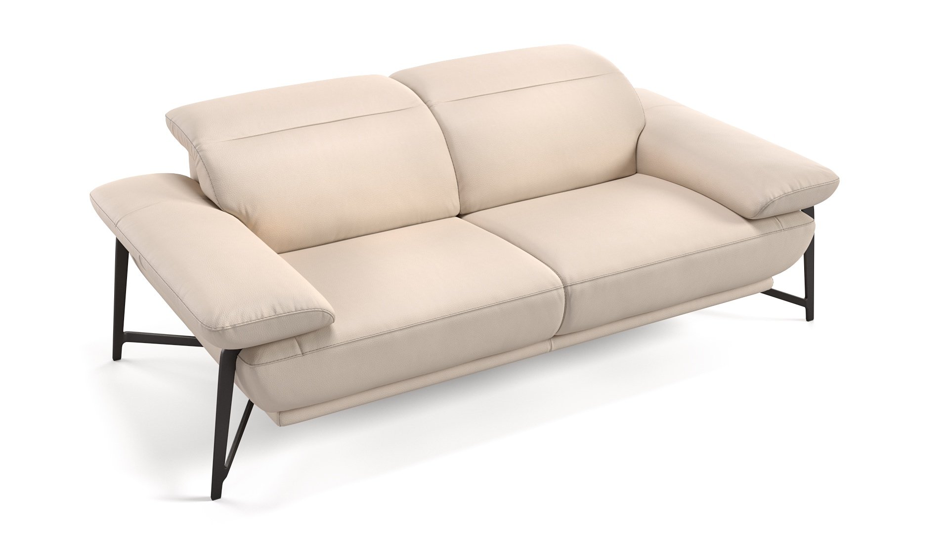 Leder 2-Sitzer Sofa BIANCO