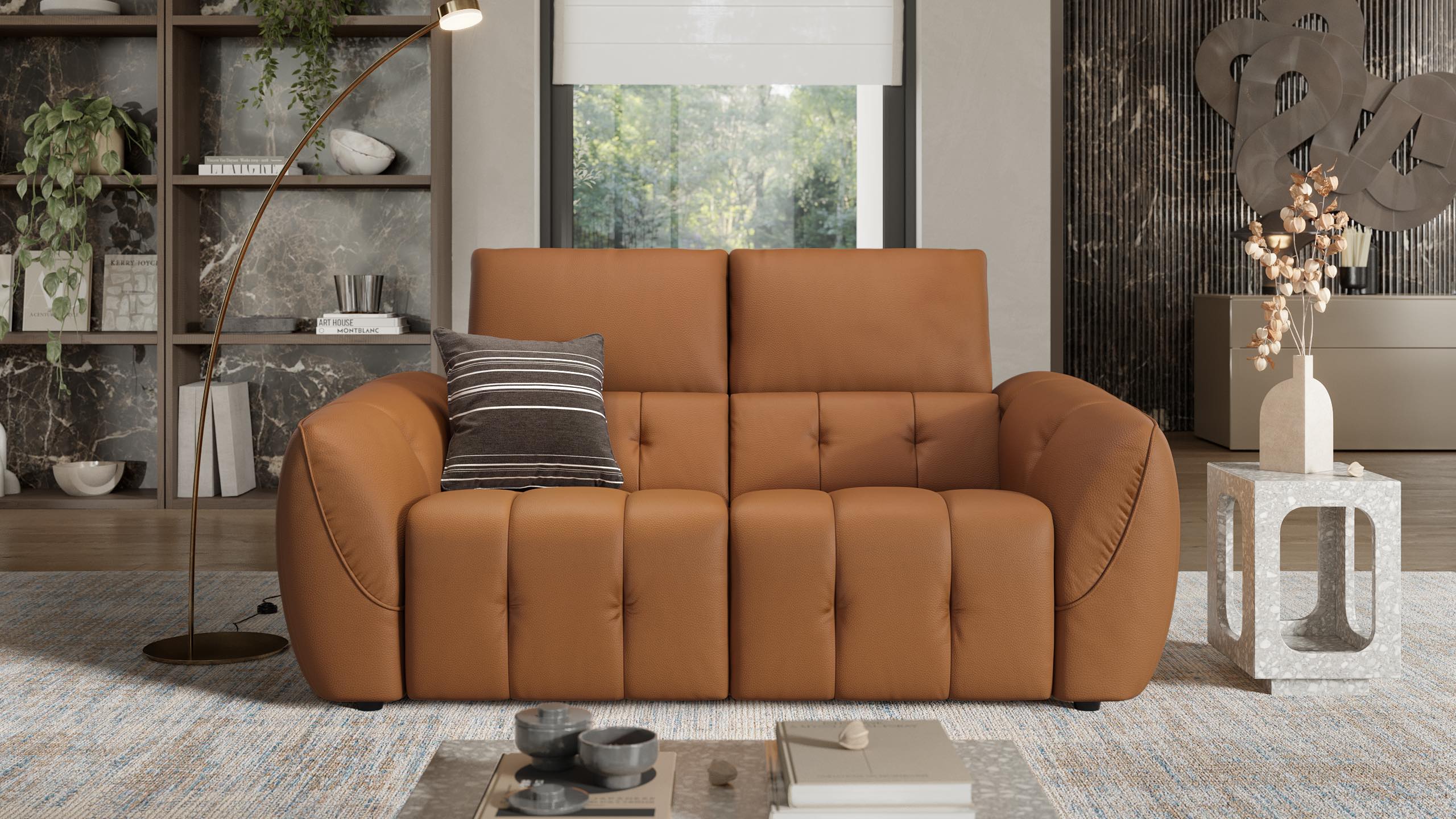 Leder 2-Sitzer Sofa CEPRANO