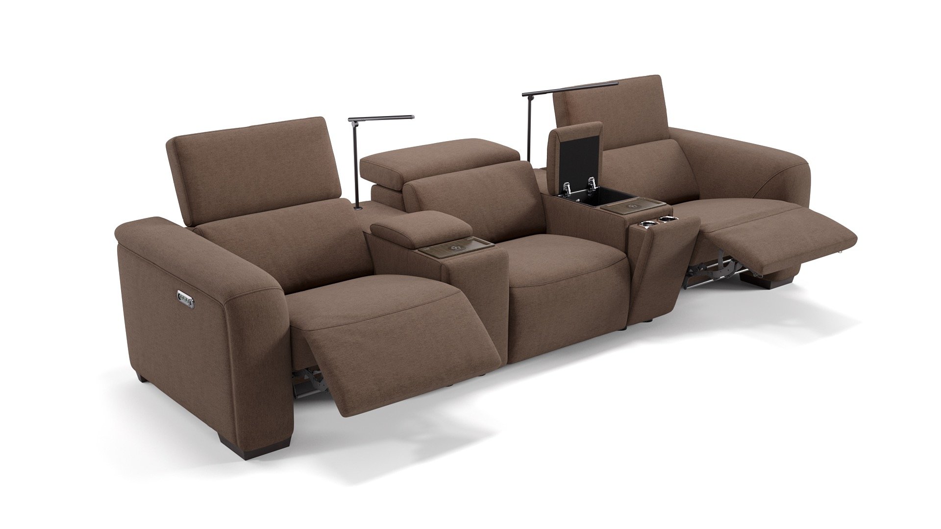 Stoff 3-Sitzer Kinosofa SORRENTO