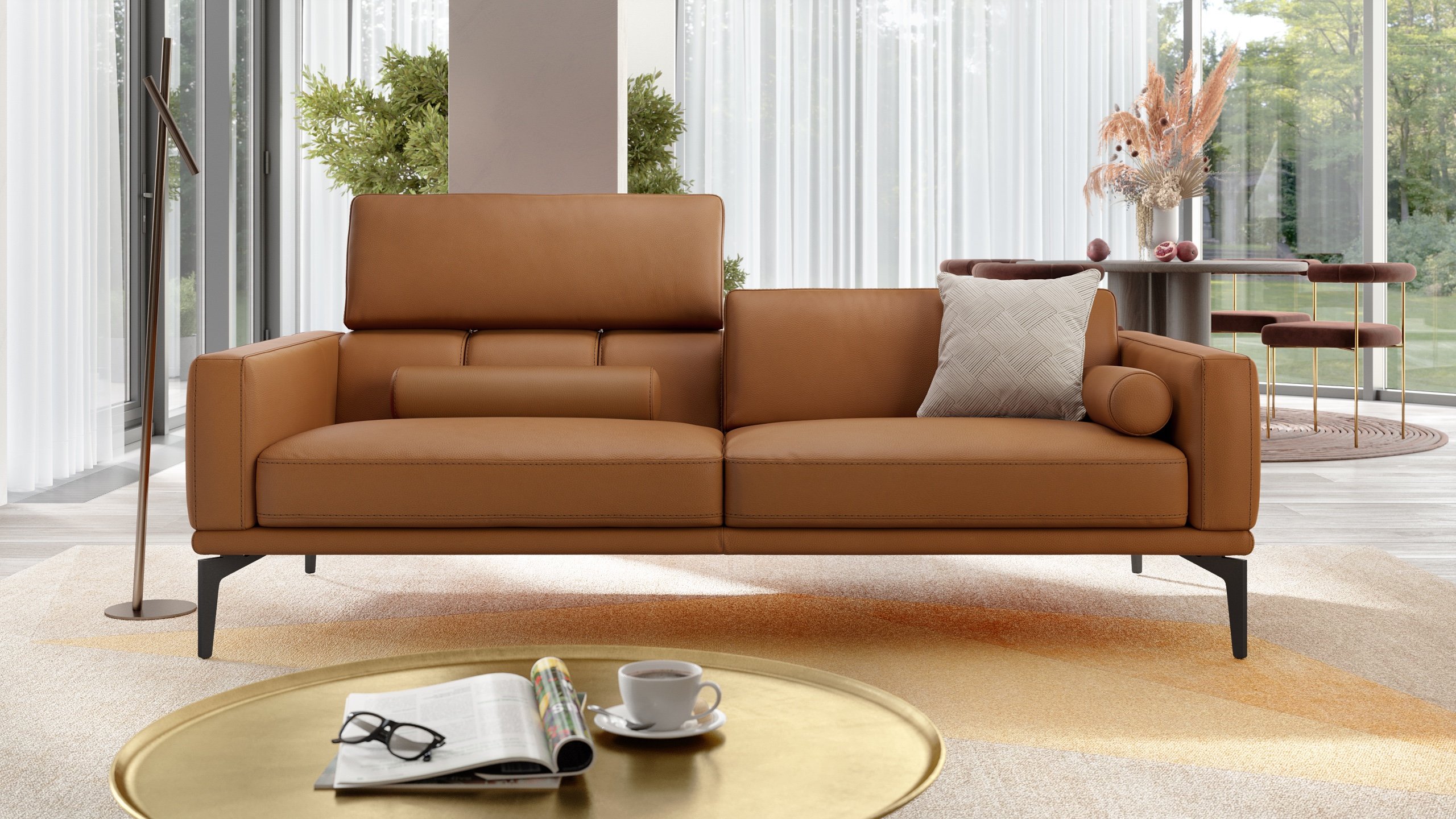 Leder 3-Sitzer Sofa SALERNO