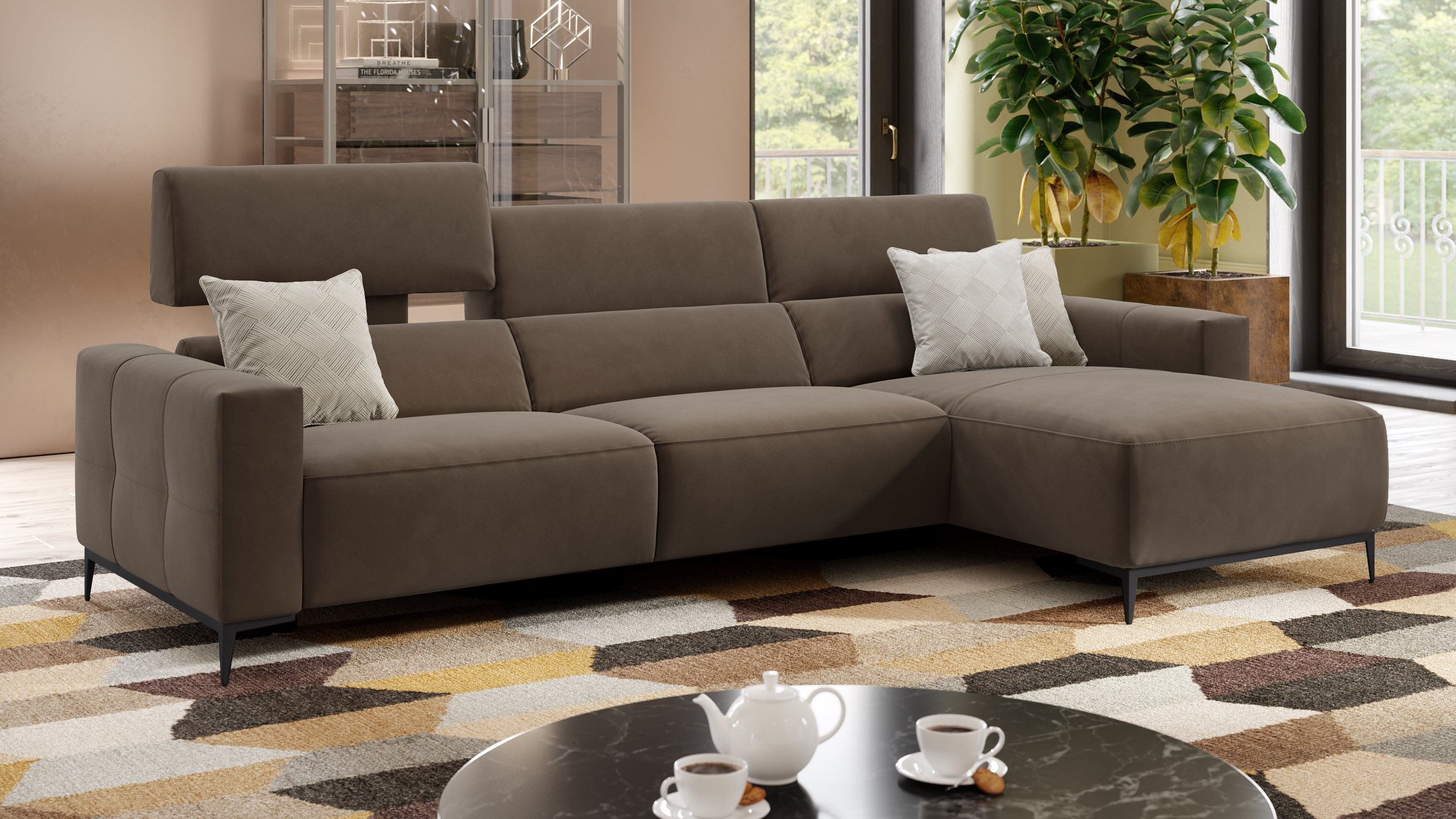 Stoff Ecksofa TOLEDO