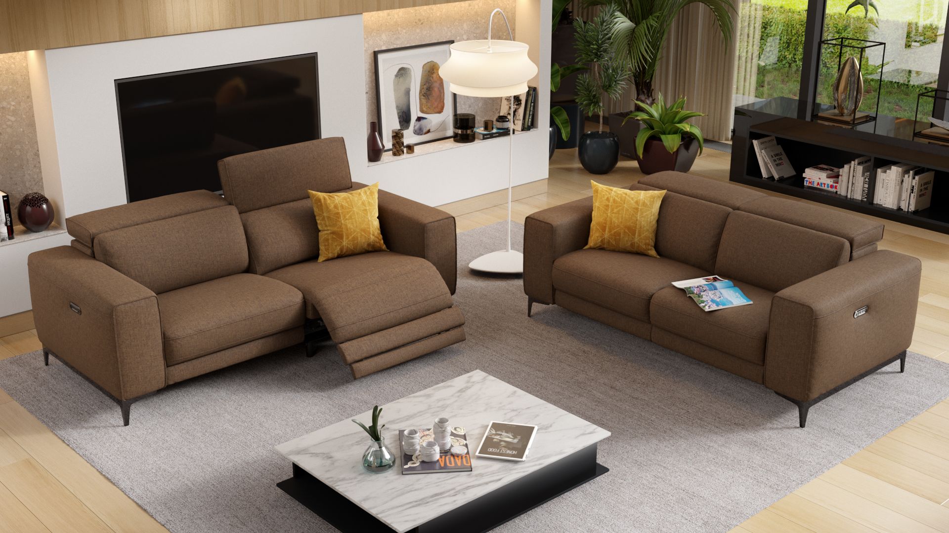 Stoff 3-Sitzer Sofa CUPELLO