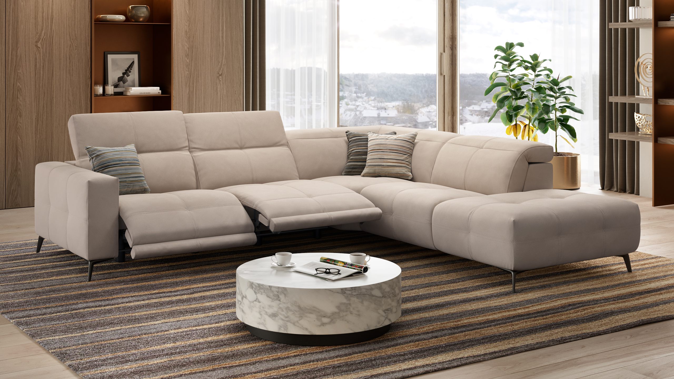 Stoff Ecksofa MARBELLA