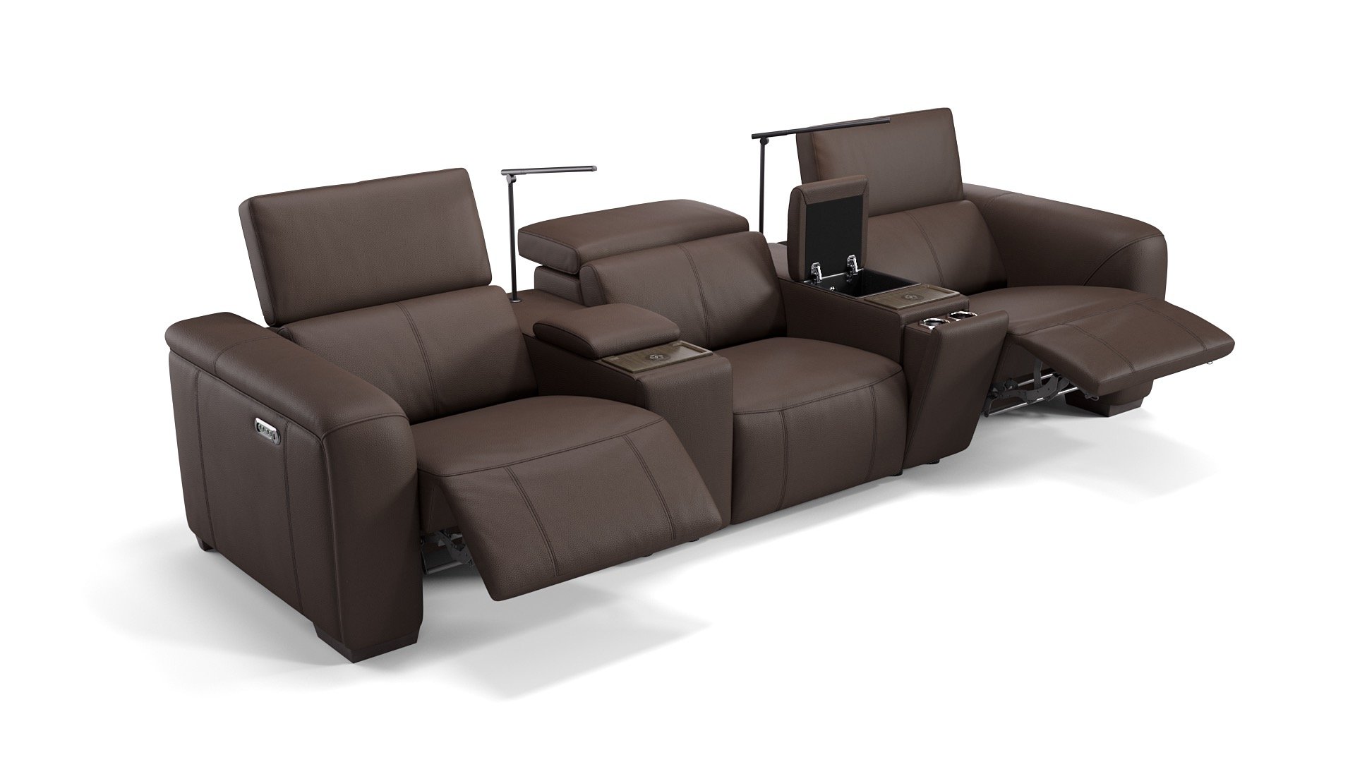 Leder 3-Sitzer Kinosofa SORRENTO