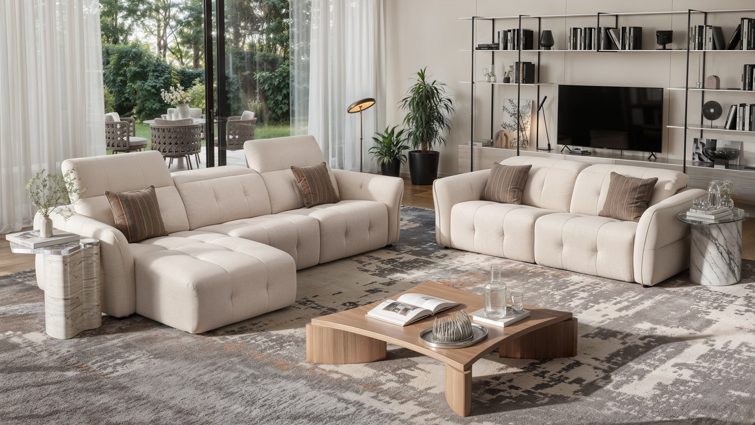Stoff Ecksofa MARANELLO