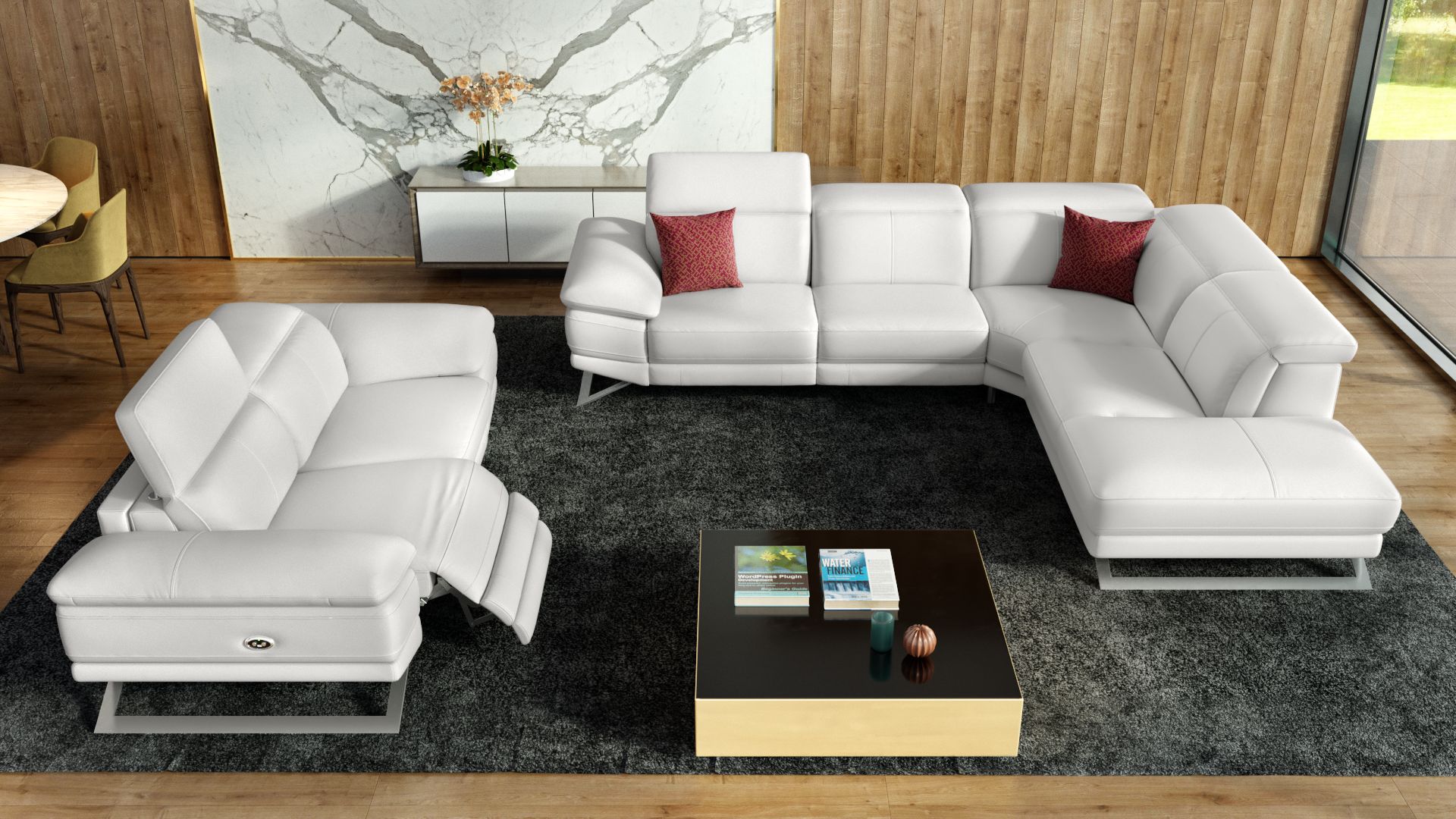 Leder 3-Sitzer Sofa FERRARA