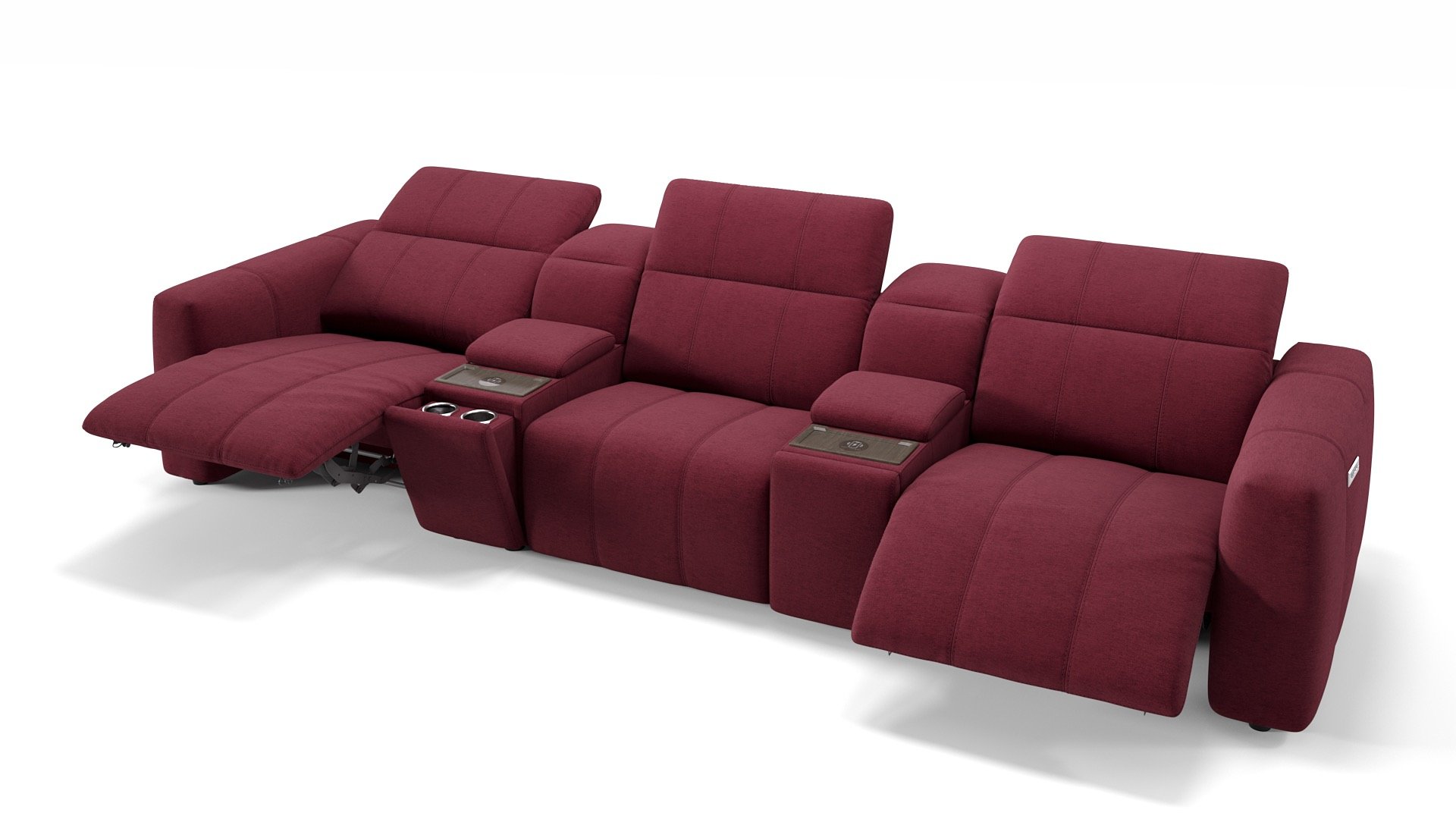 Stoff 3-Sitzer Kinosofa FLORIDA