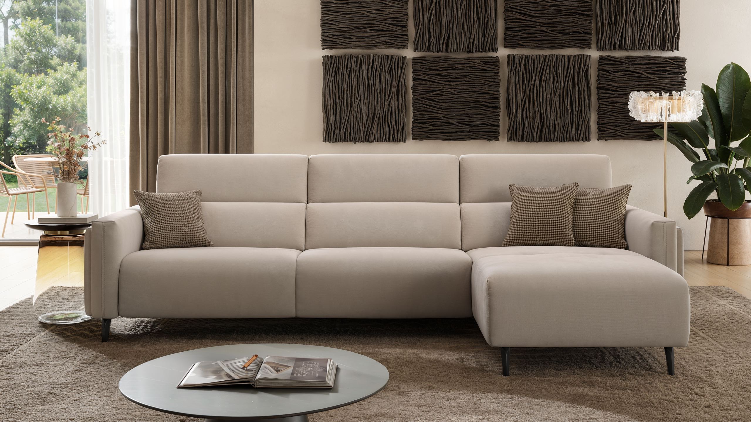 Stoff Ecksofa AVELLA