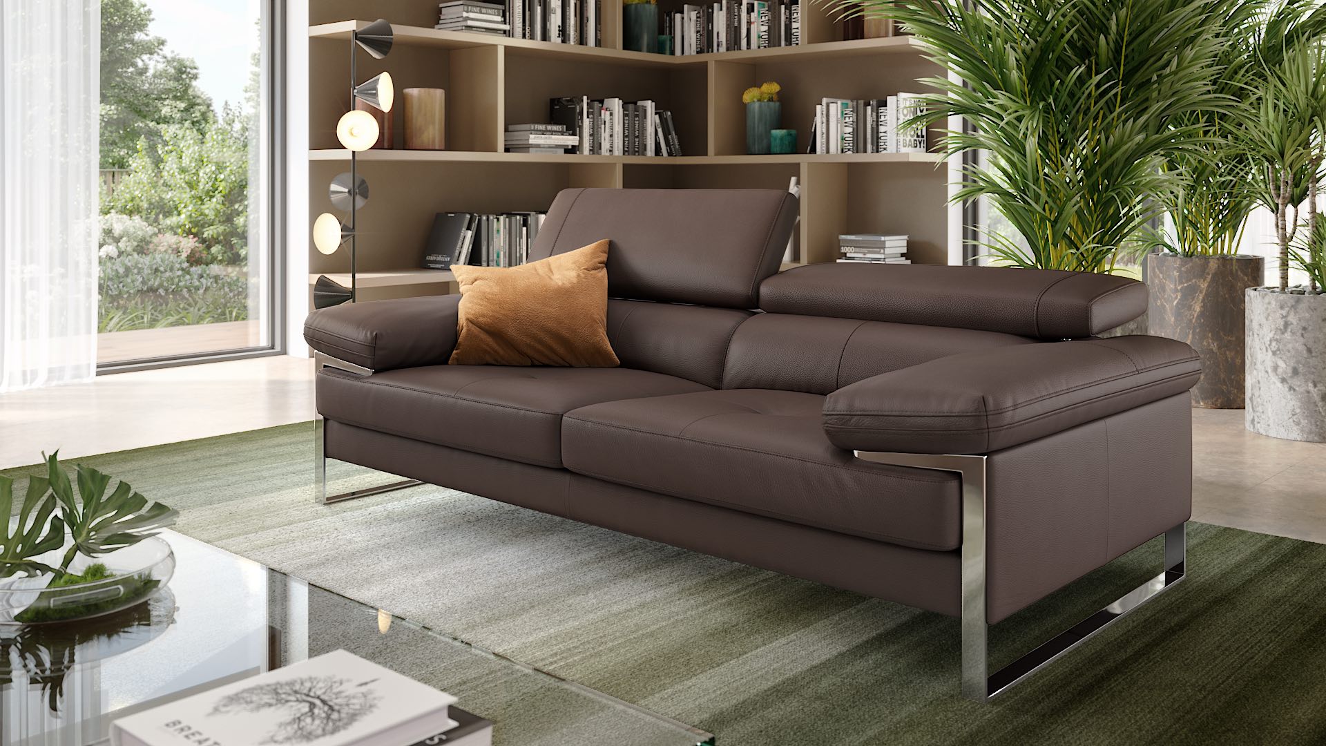 Leder 3-Sitzer Sofa ATELLA