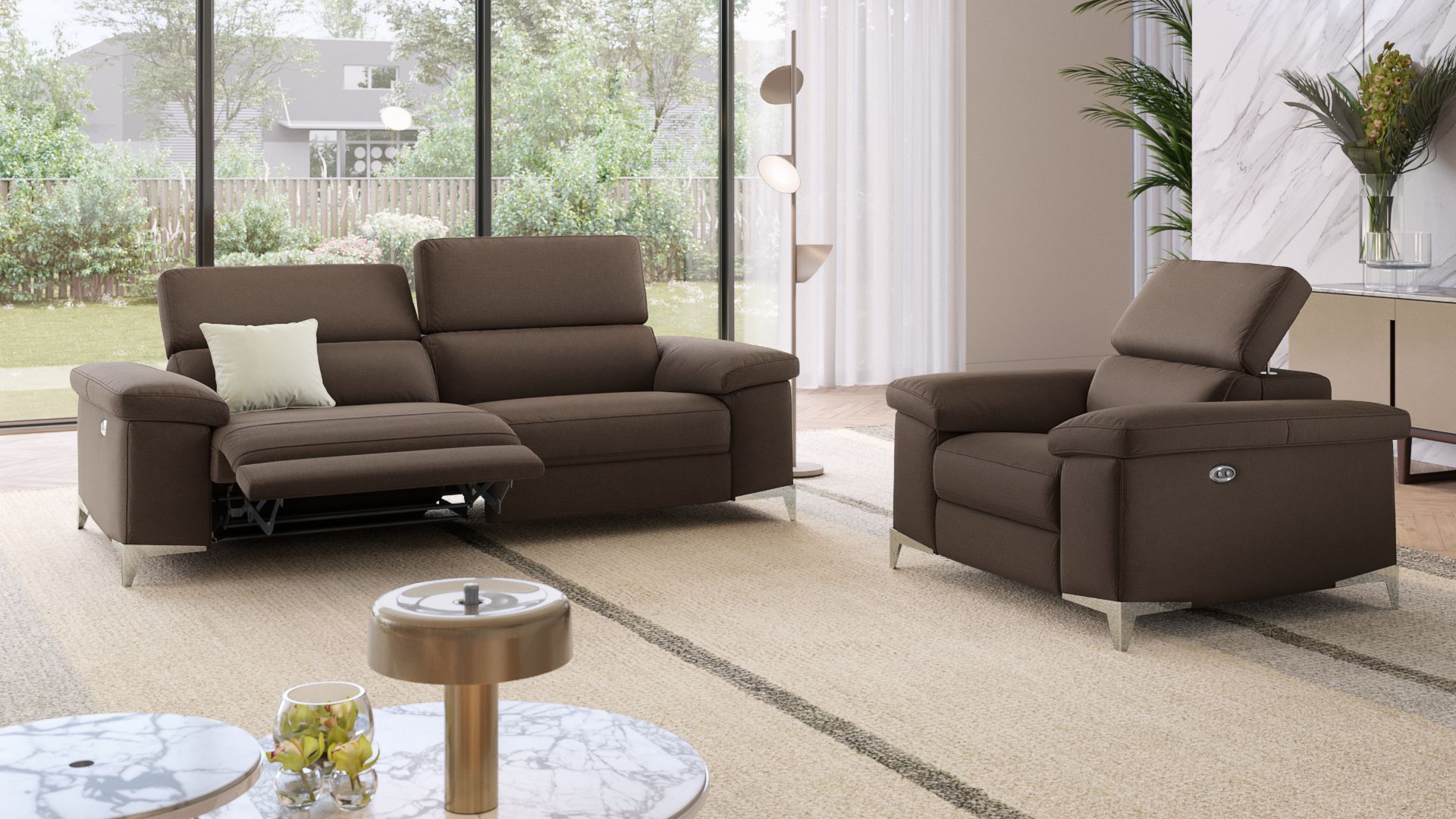 Stoff 2-Sitzer Sofa VENOSA