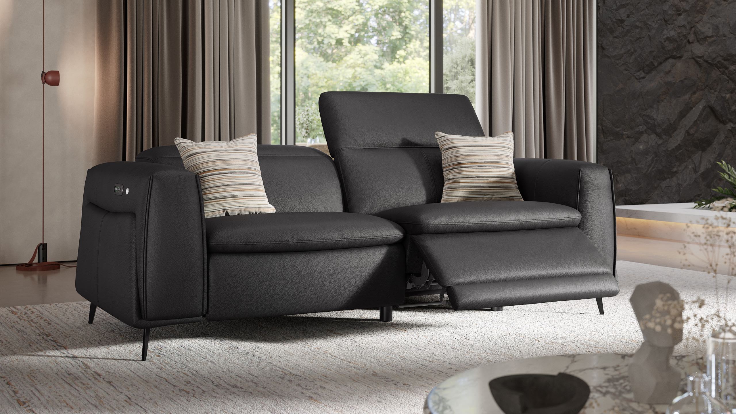 Leder 2-Sitzer Sofa BELLUNO