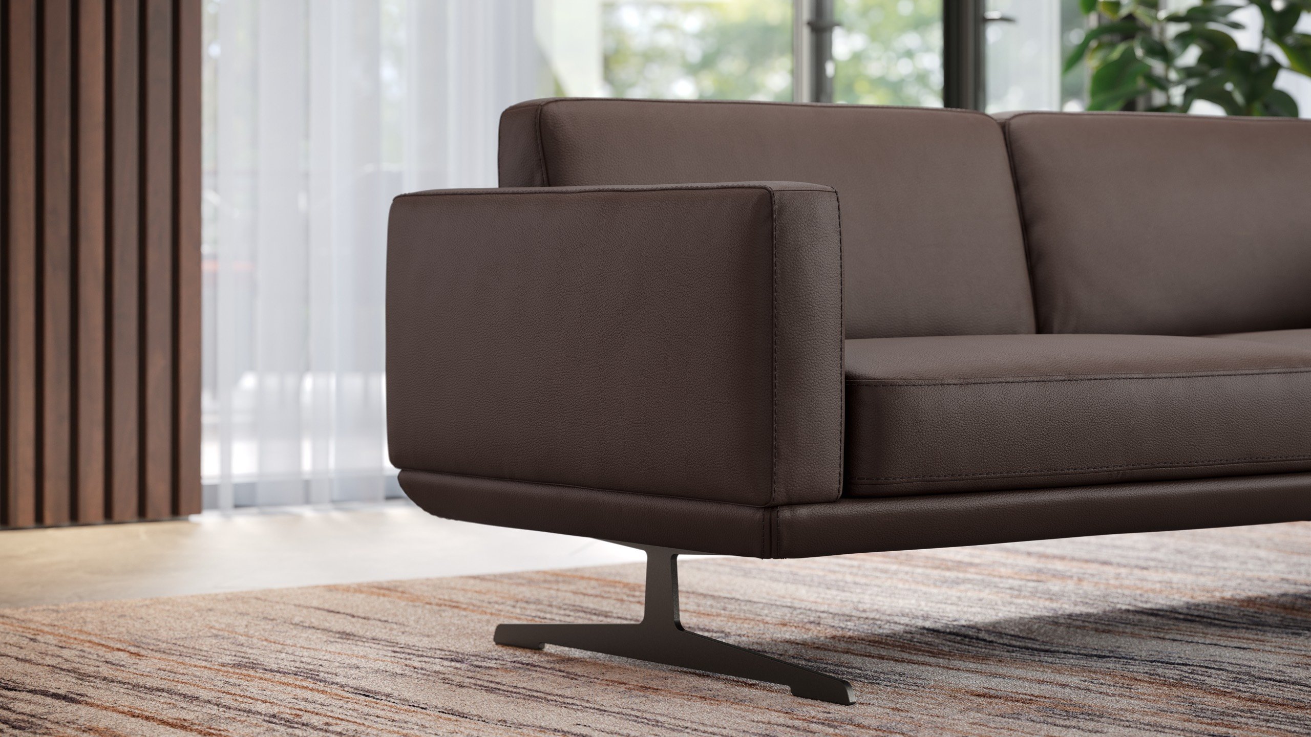 Leder 2-Sitzer Sofa MARETO