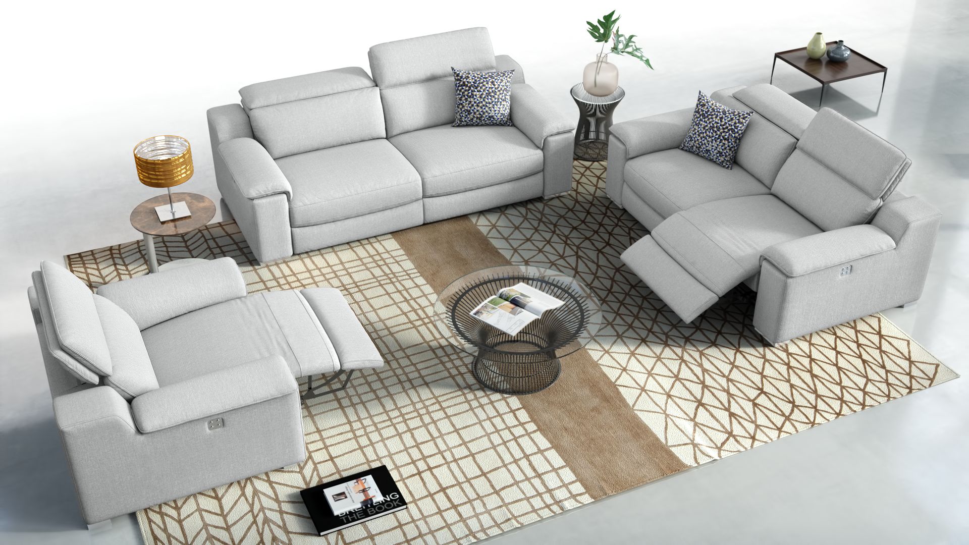 Stoff 2-Sitzer Sofa MACELLO