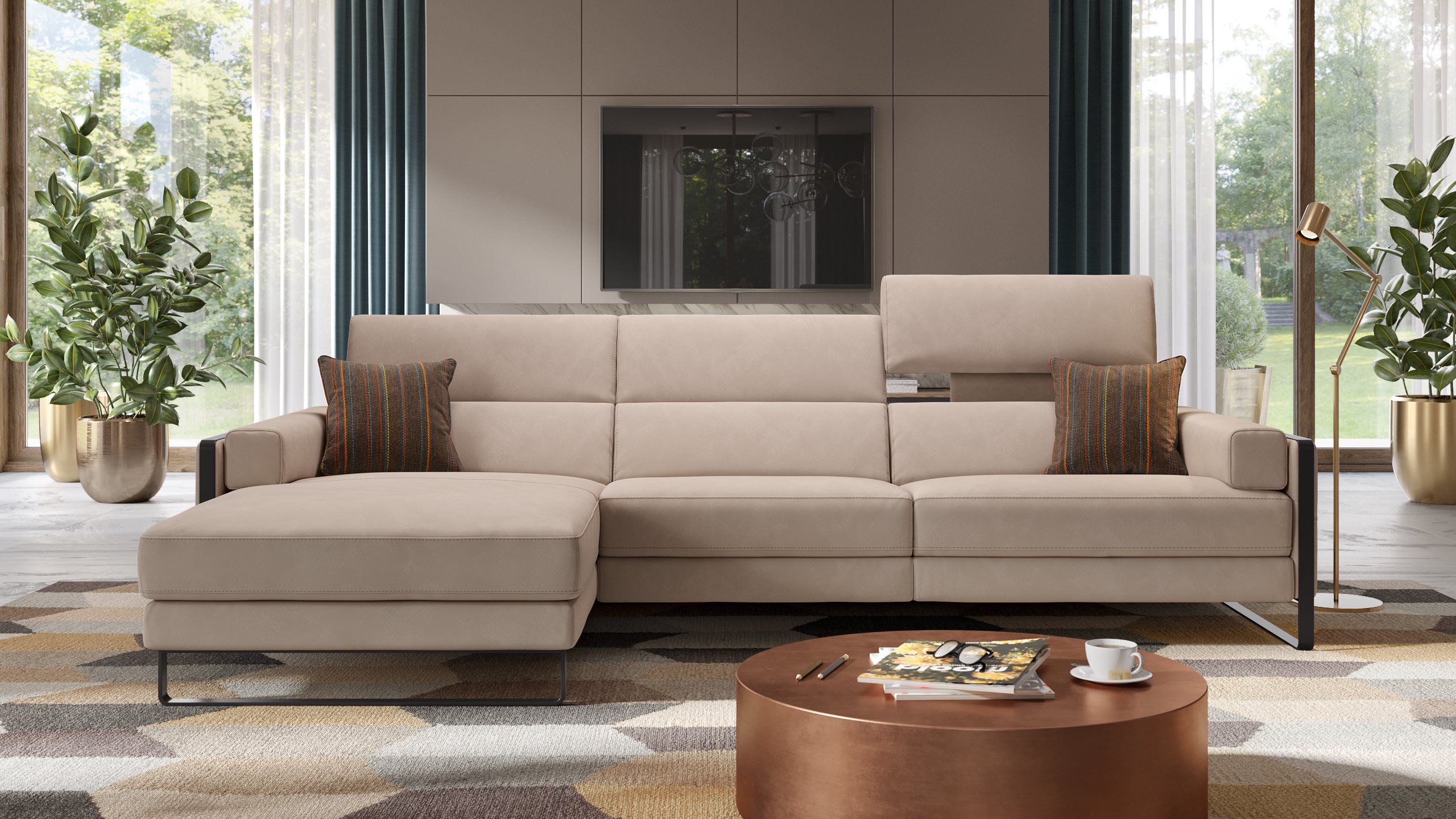 Stoff Ecksofa MILO