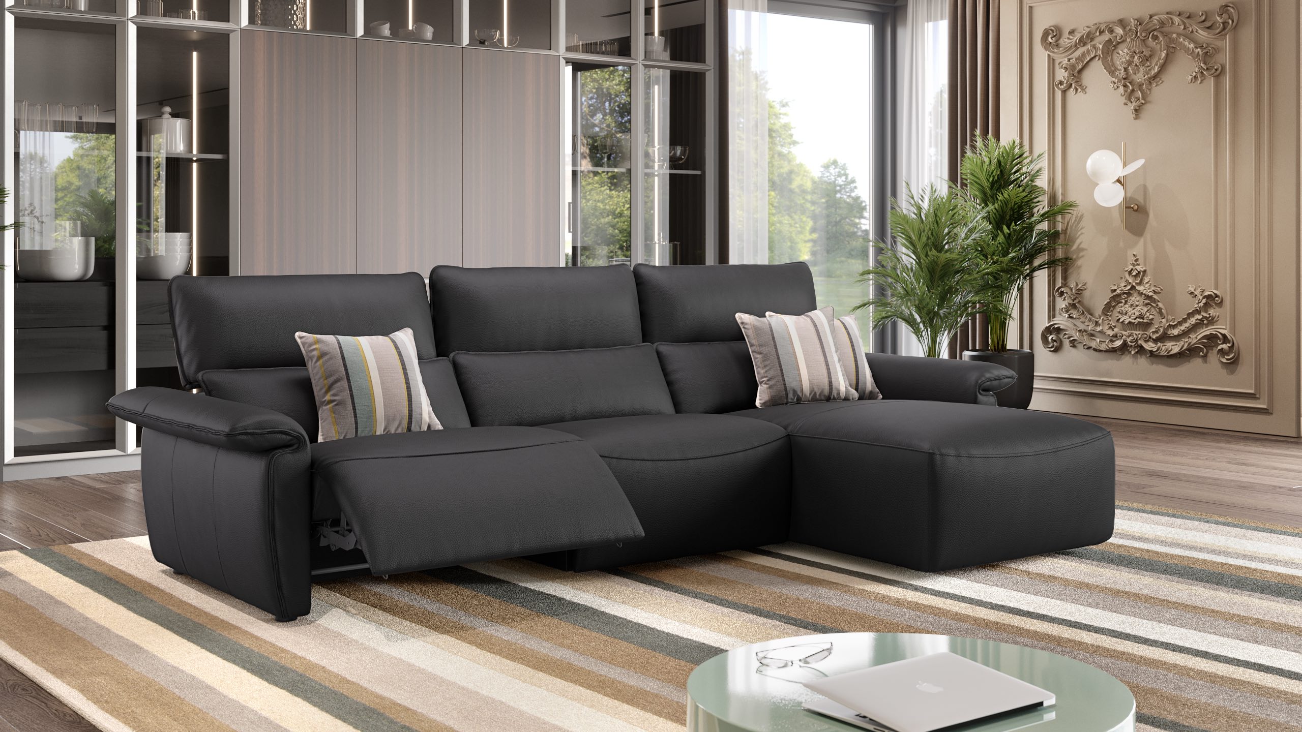 Leder Ecksofa MERIDA