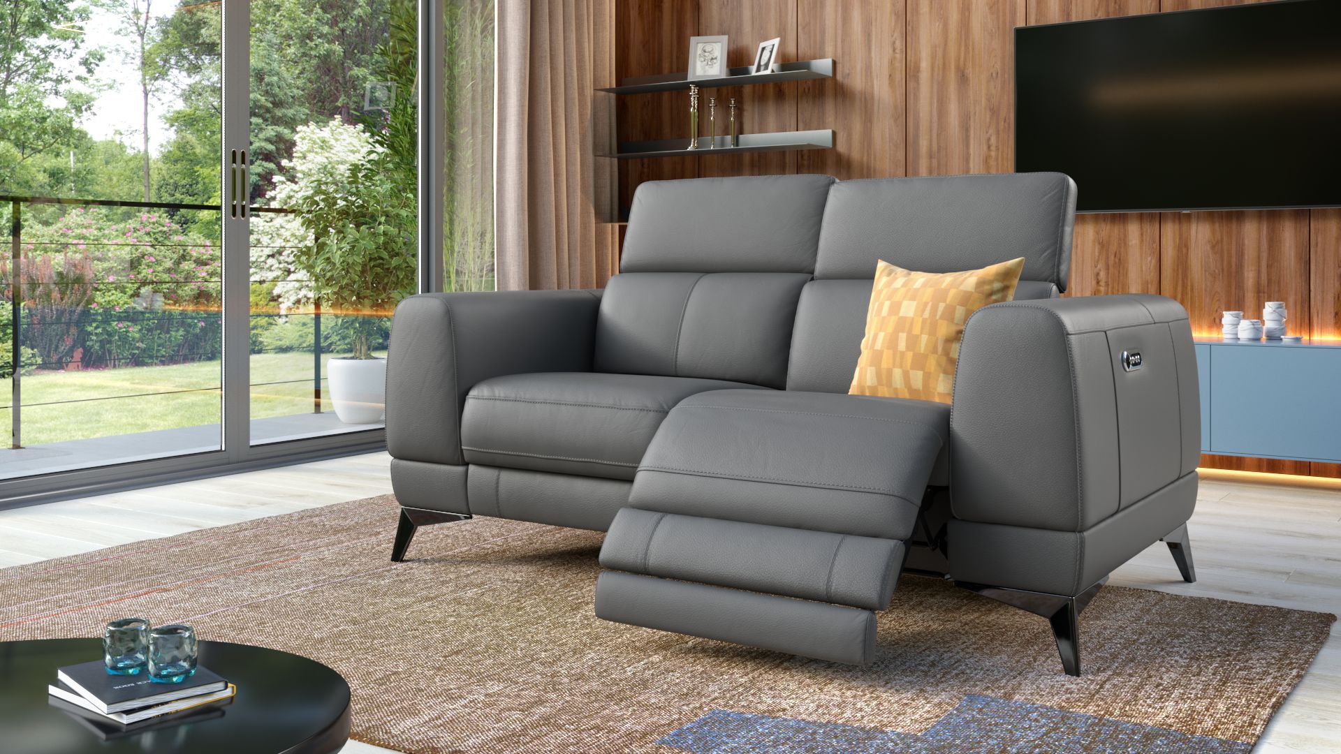 Leder 2-Sitzer Sofa LIMANA