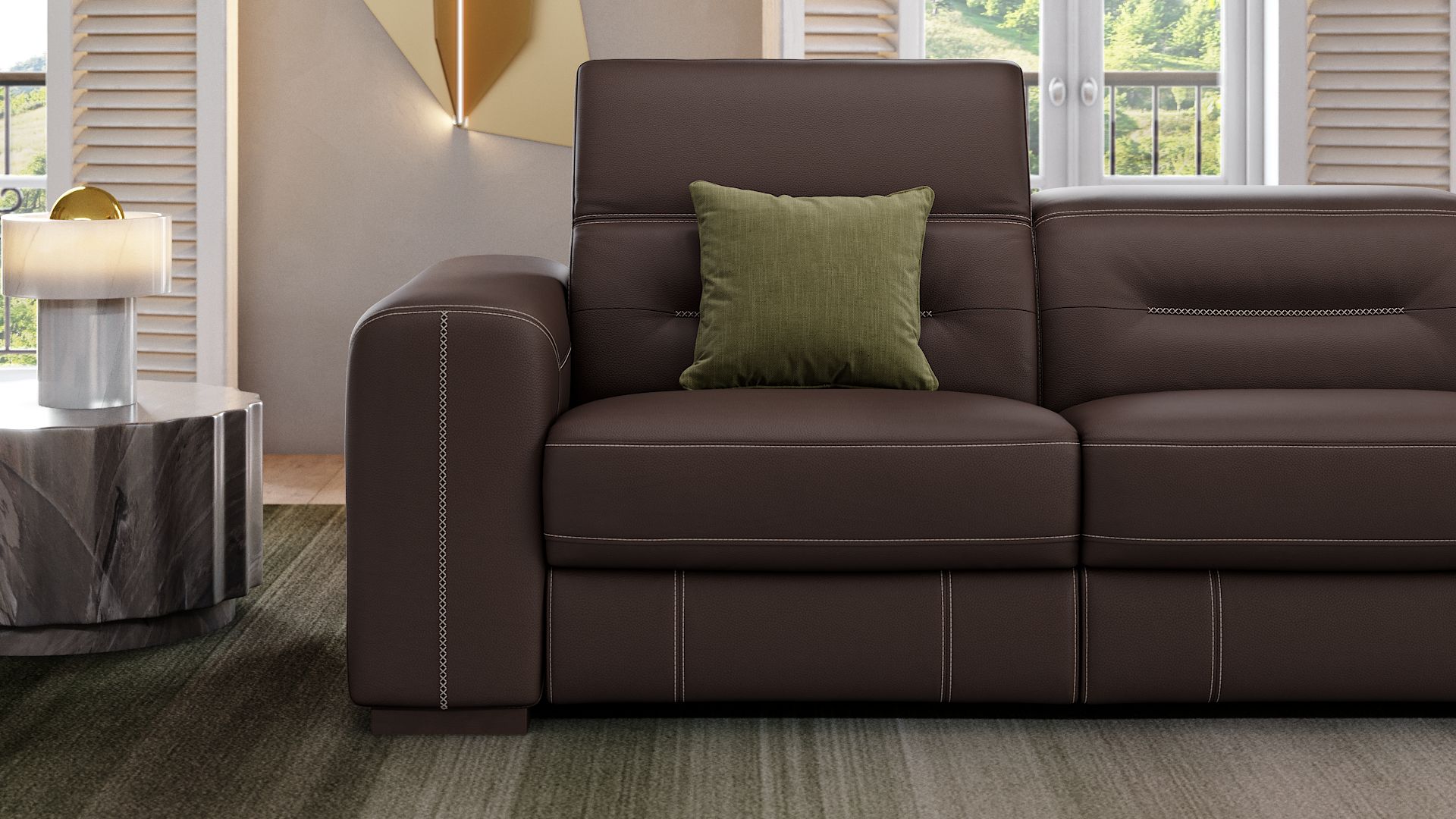 Leder 3-Sitzer Sofa XXL CORATO