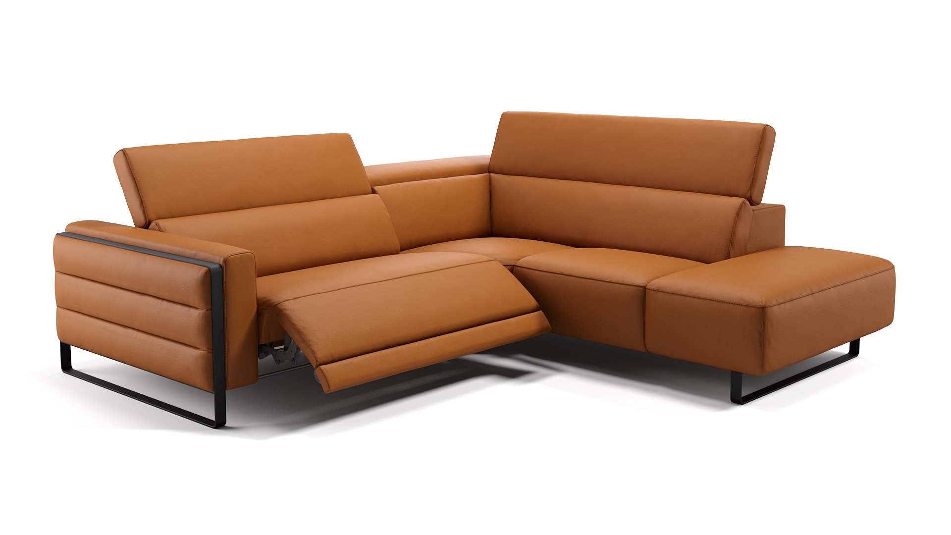 Leder Ecksofa DELTONA