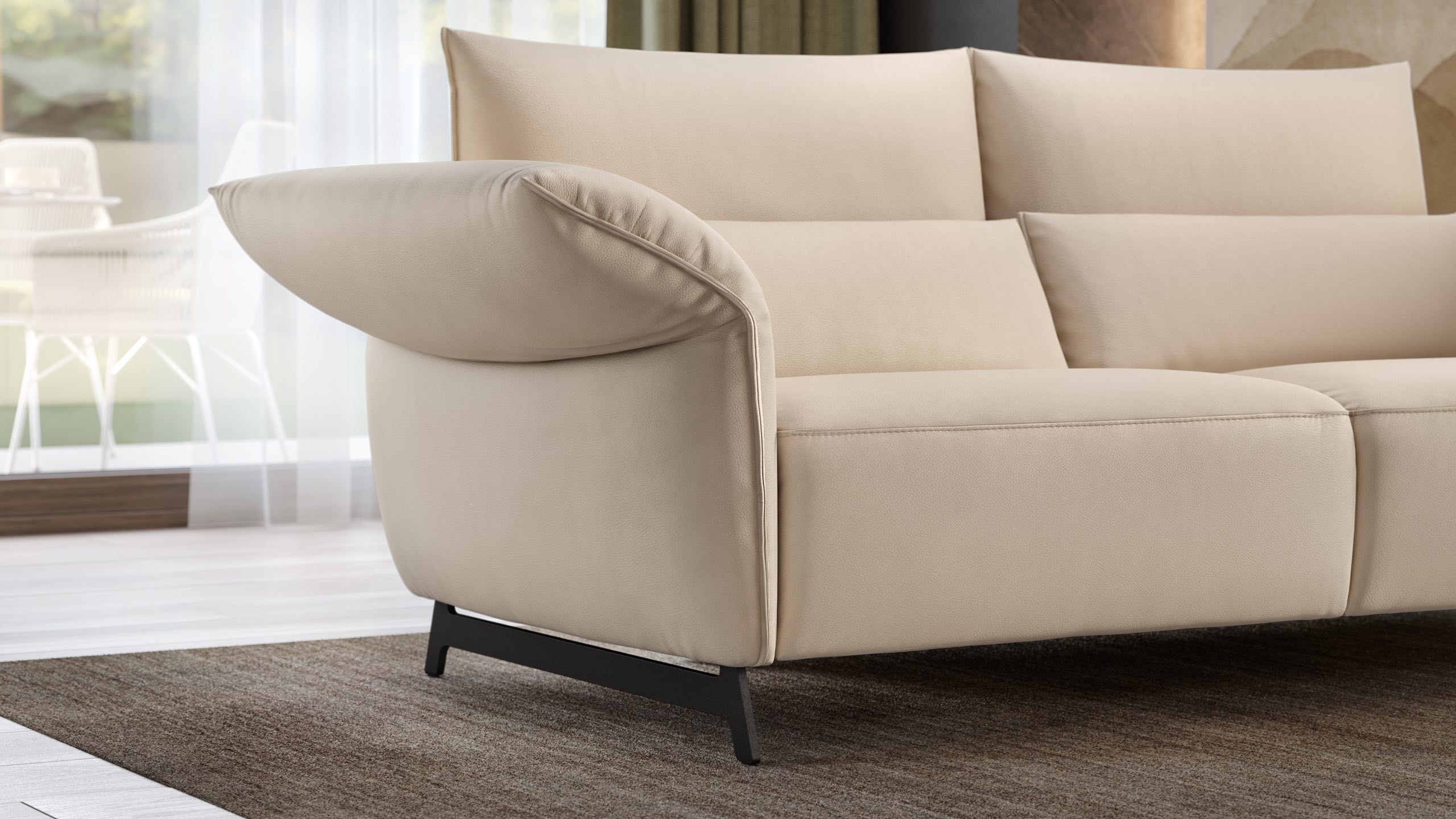 Leder Ecksofa CUNEO