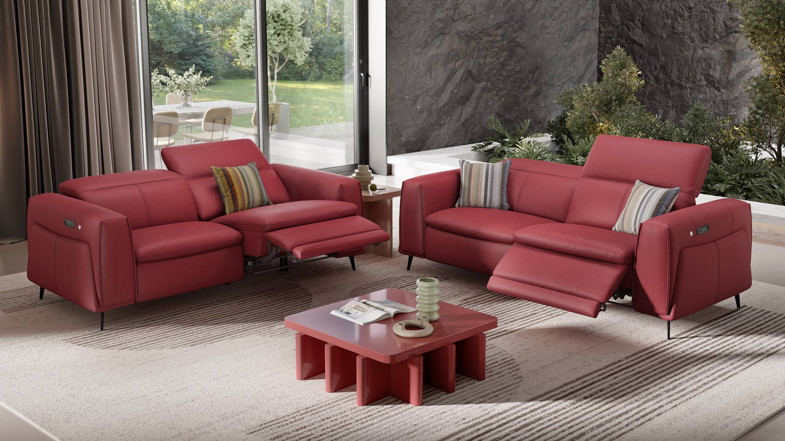 Leder 2-Sitzer Sofa BELLUNO