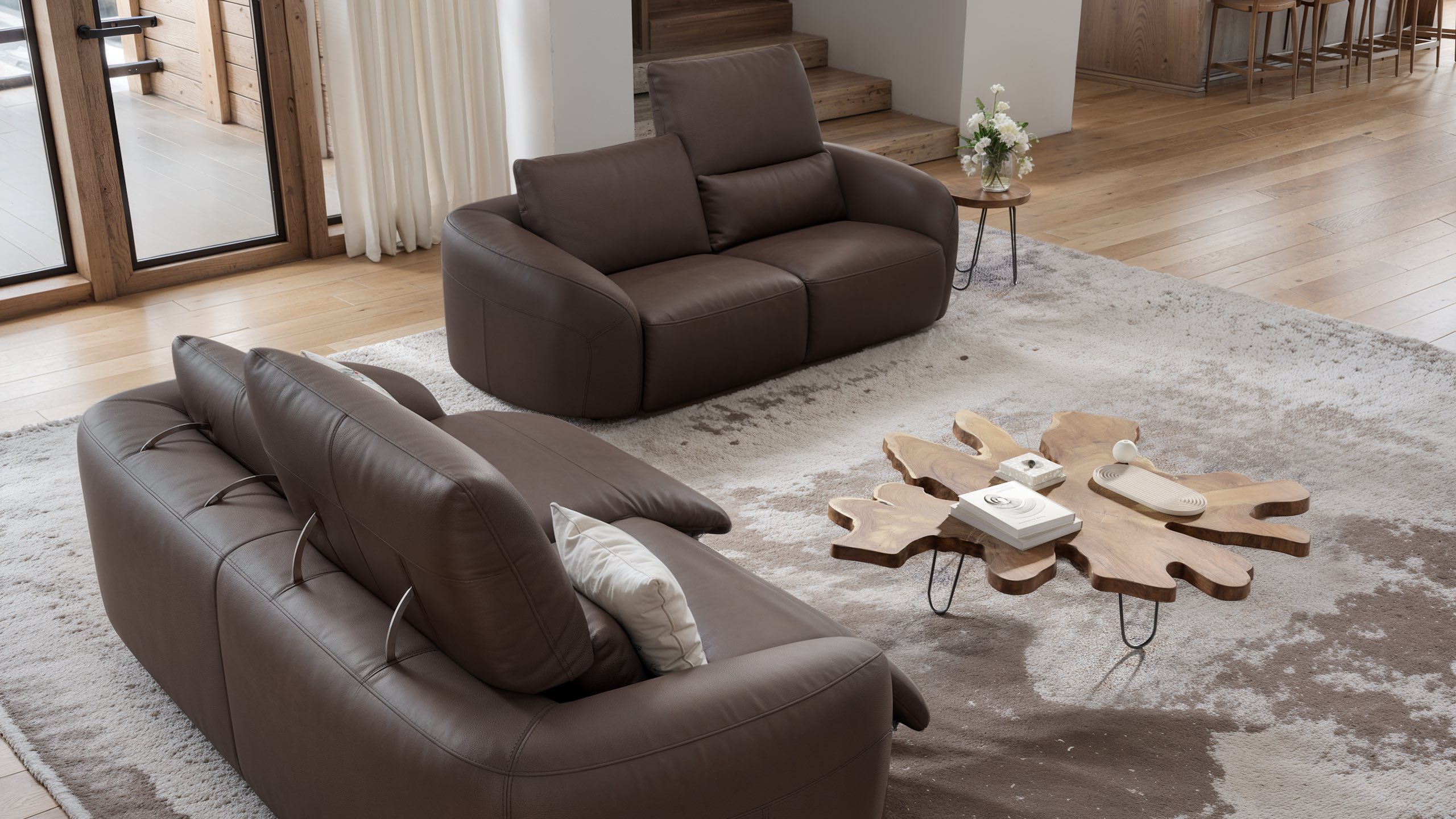 Leder 3-Sitzer ST. MORITZ
