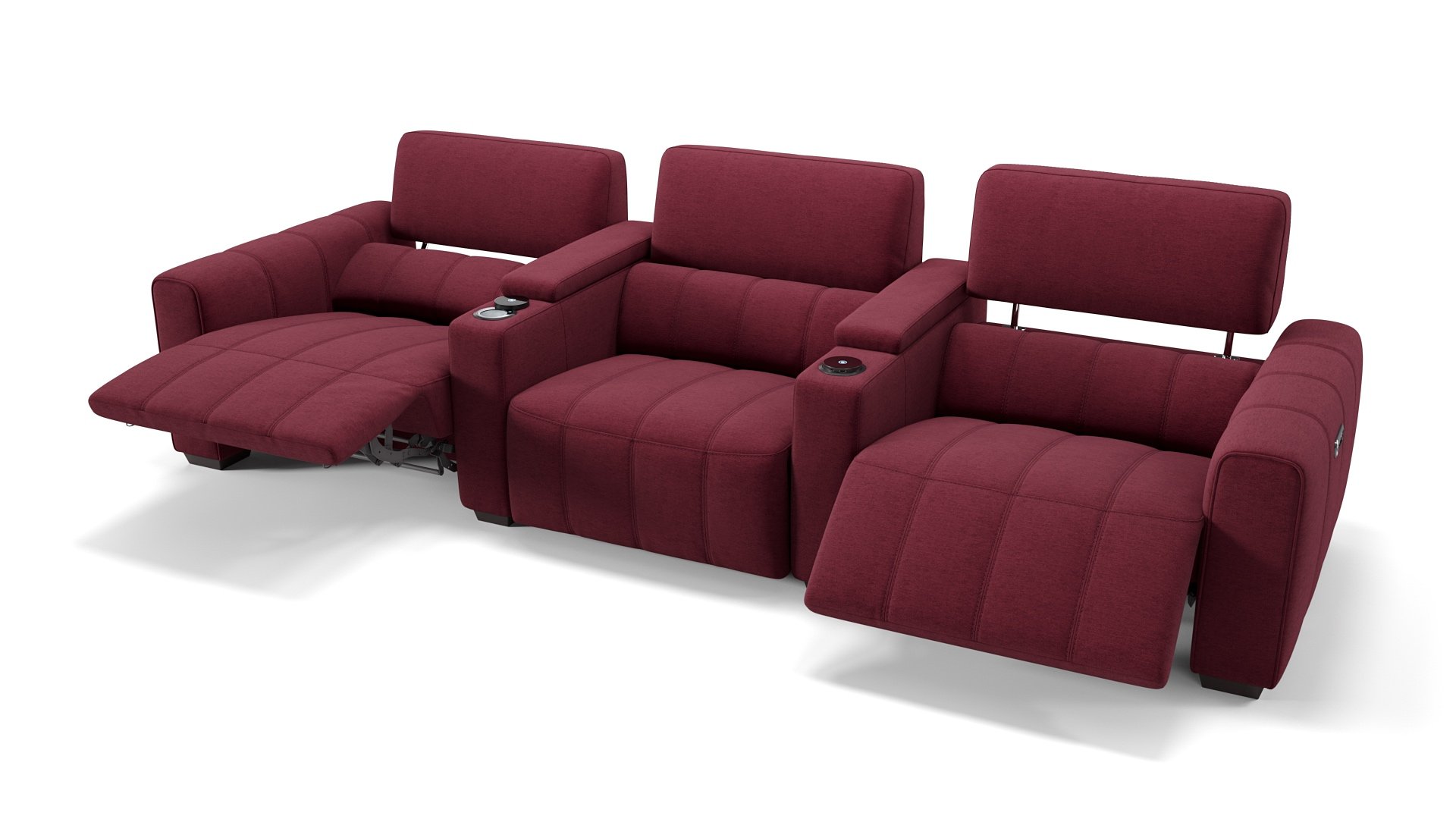 Stoff 3-Sitzer Kinosofa MALIBU