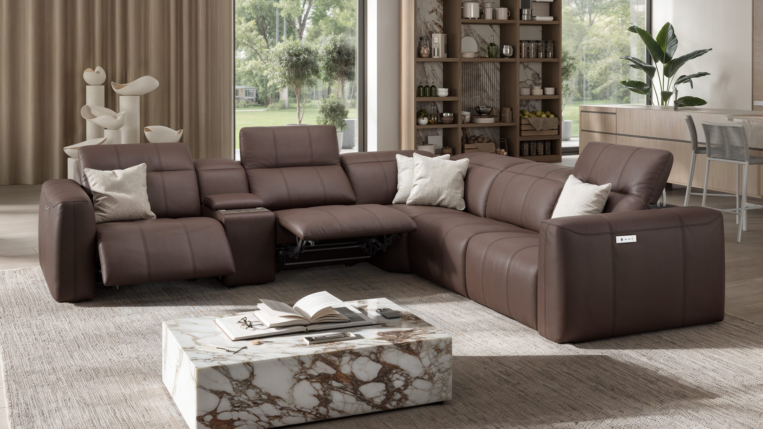 Leder Wohnlandschaft FLORIDA