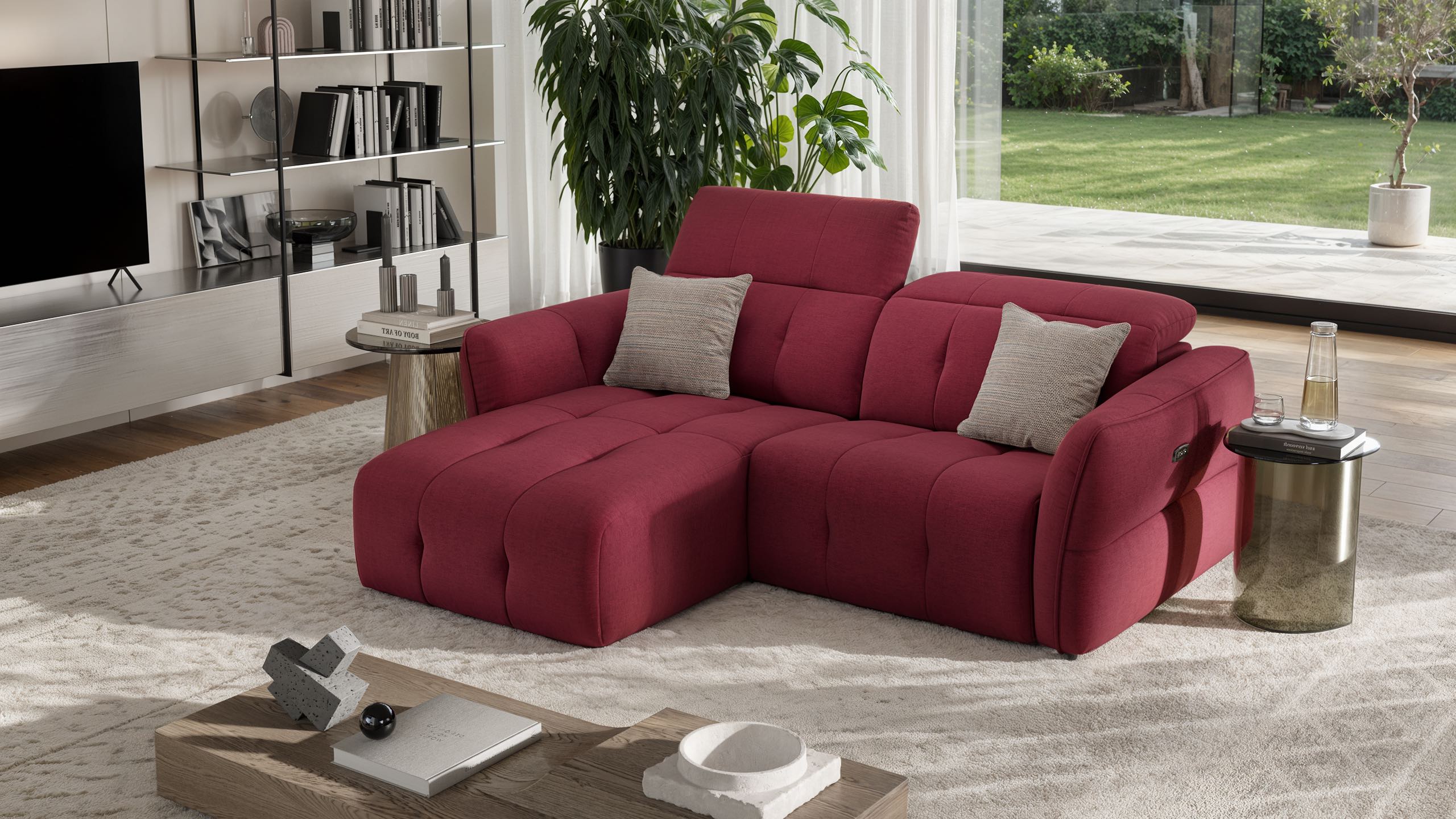 Stoff Ecksofa mini MARANELLO