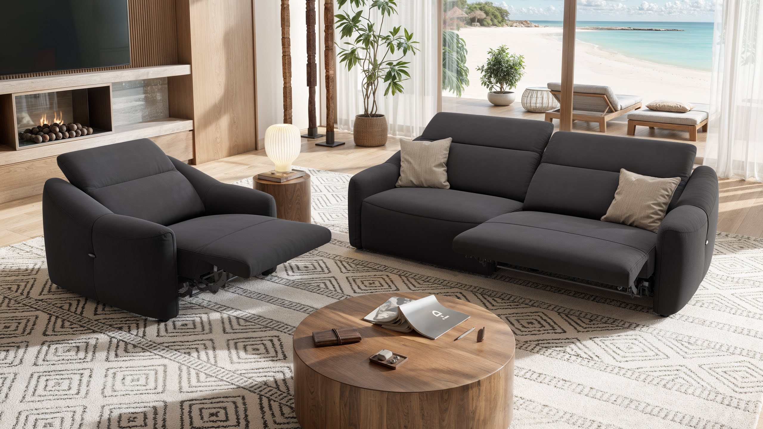 Stoff 3-Sitzer SAMOA