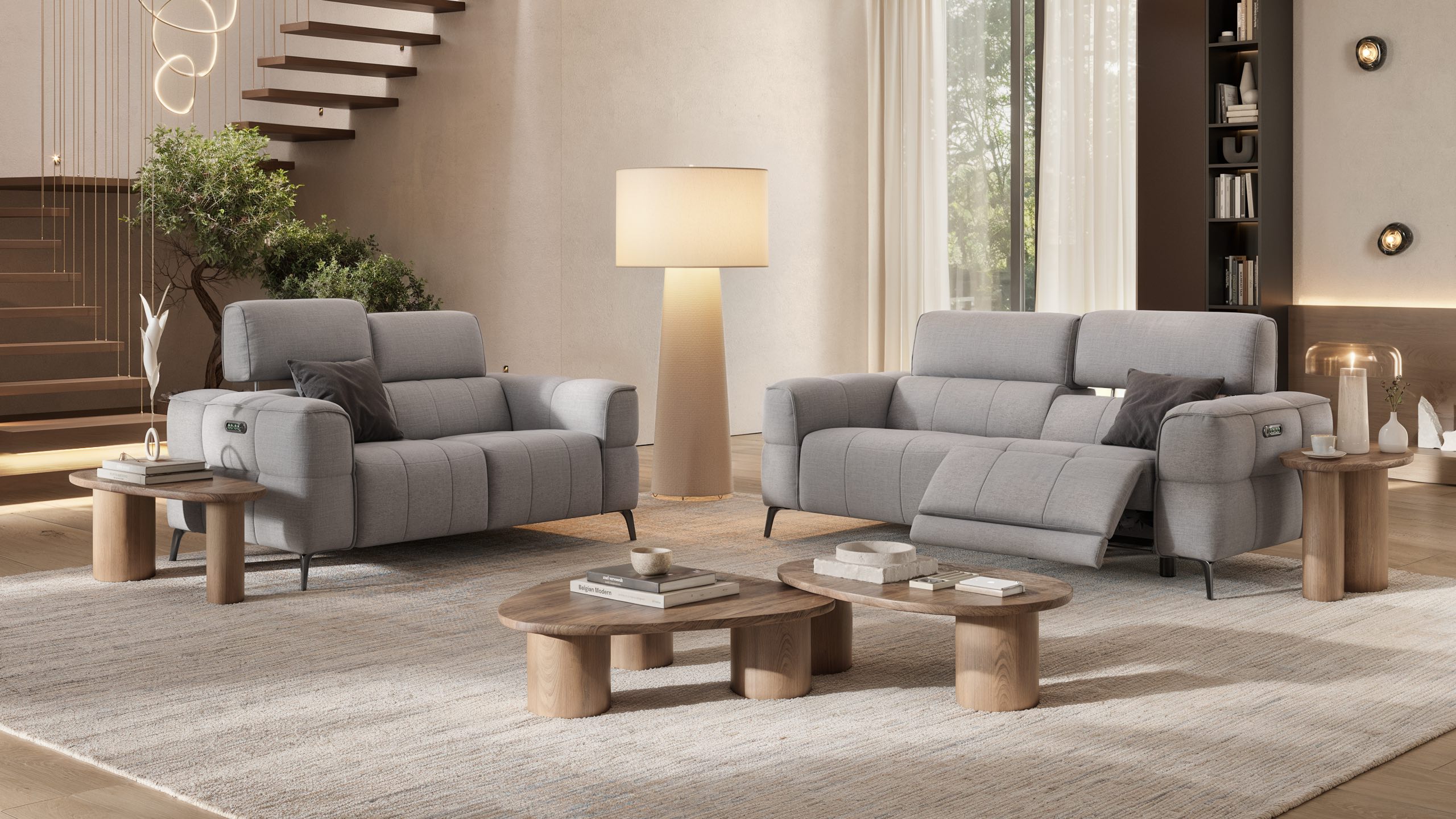 Stoff 2-Sitzer Sofa MEZZANO