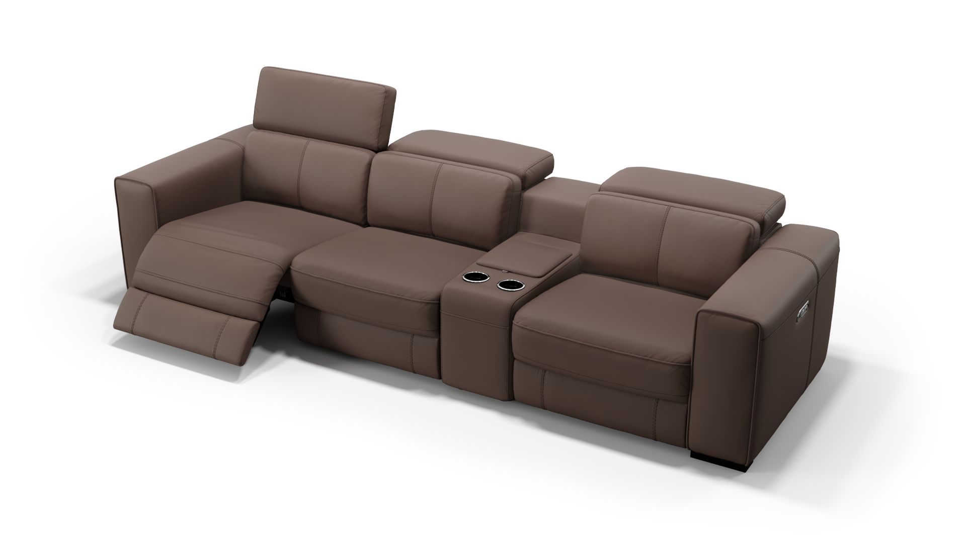 Leder Kinosofa Bovino 3er Sofa Sofanella