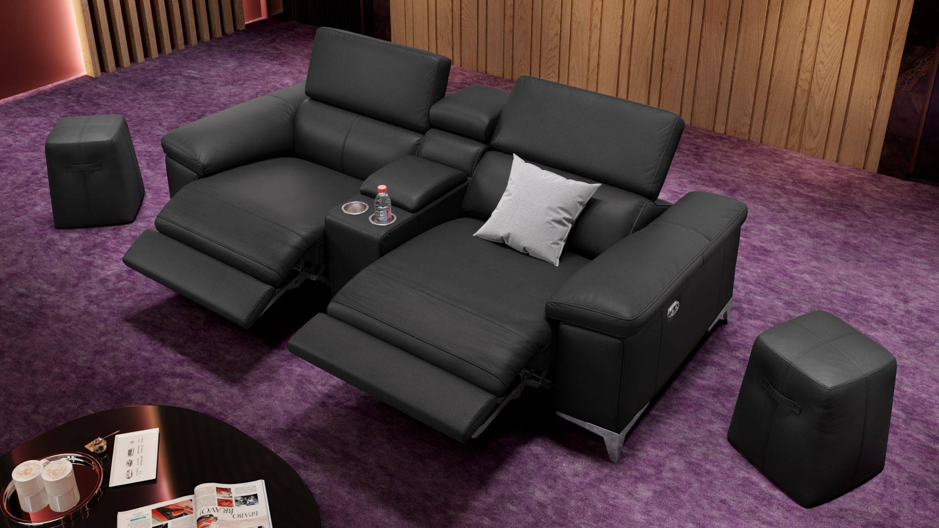 Heimkino Couch kaufen Sofa mit Funktion Sofanella