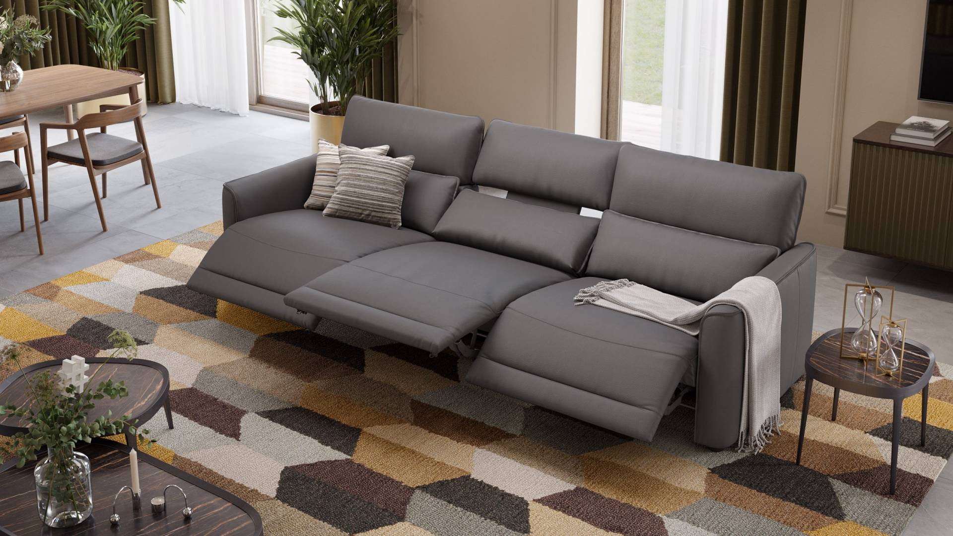 Leder 3-Sitzer XXL GALA