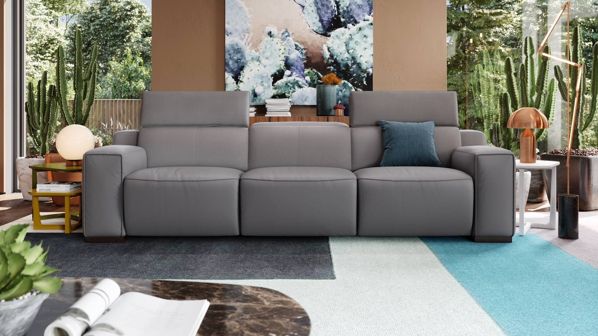 Ledercouch kaufen: Leder-Sofa mit Relaxfunktion | Sofanella