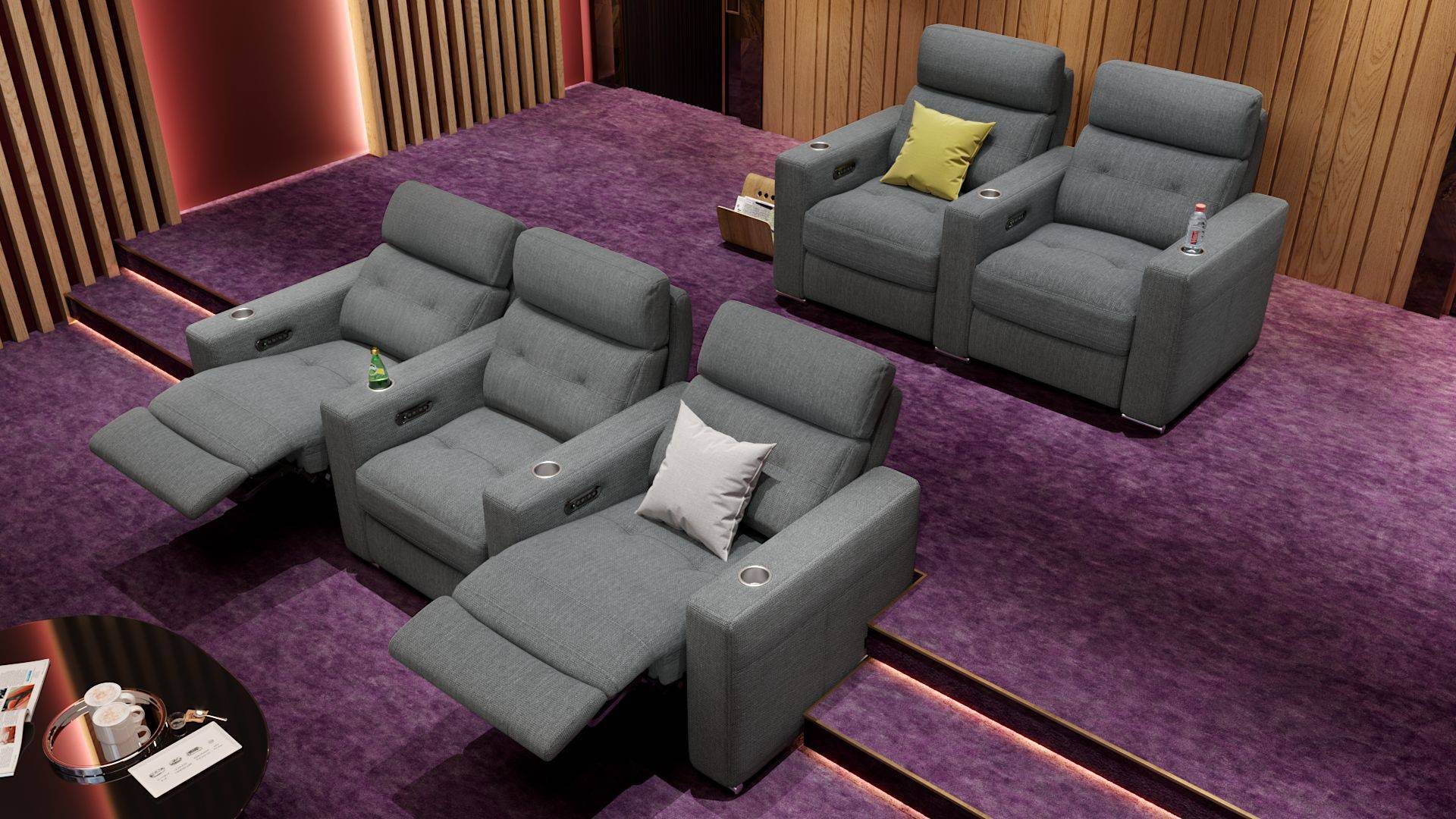 Kinosessel für zuhause 2er Sofa Sofanella