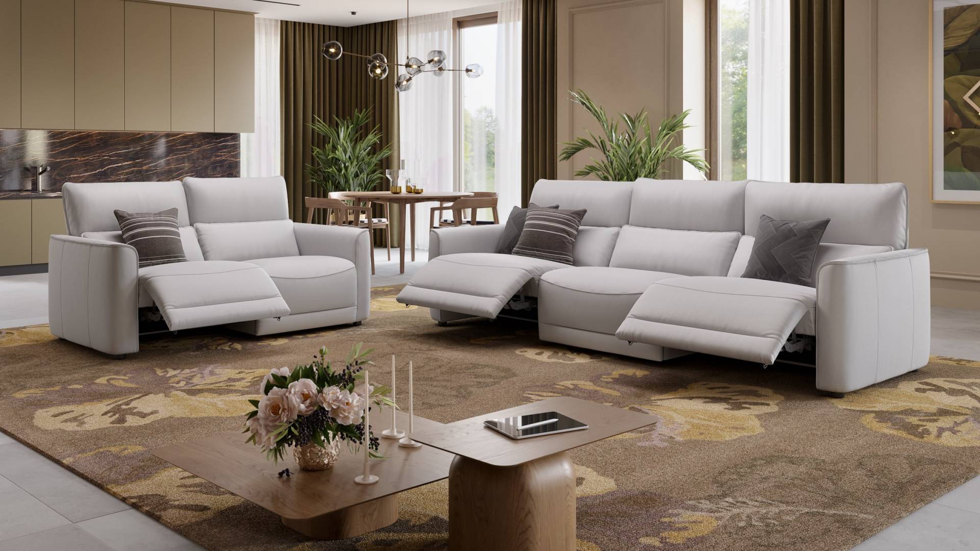 Leder 3-Sitzer XXL GALA