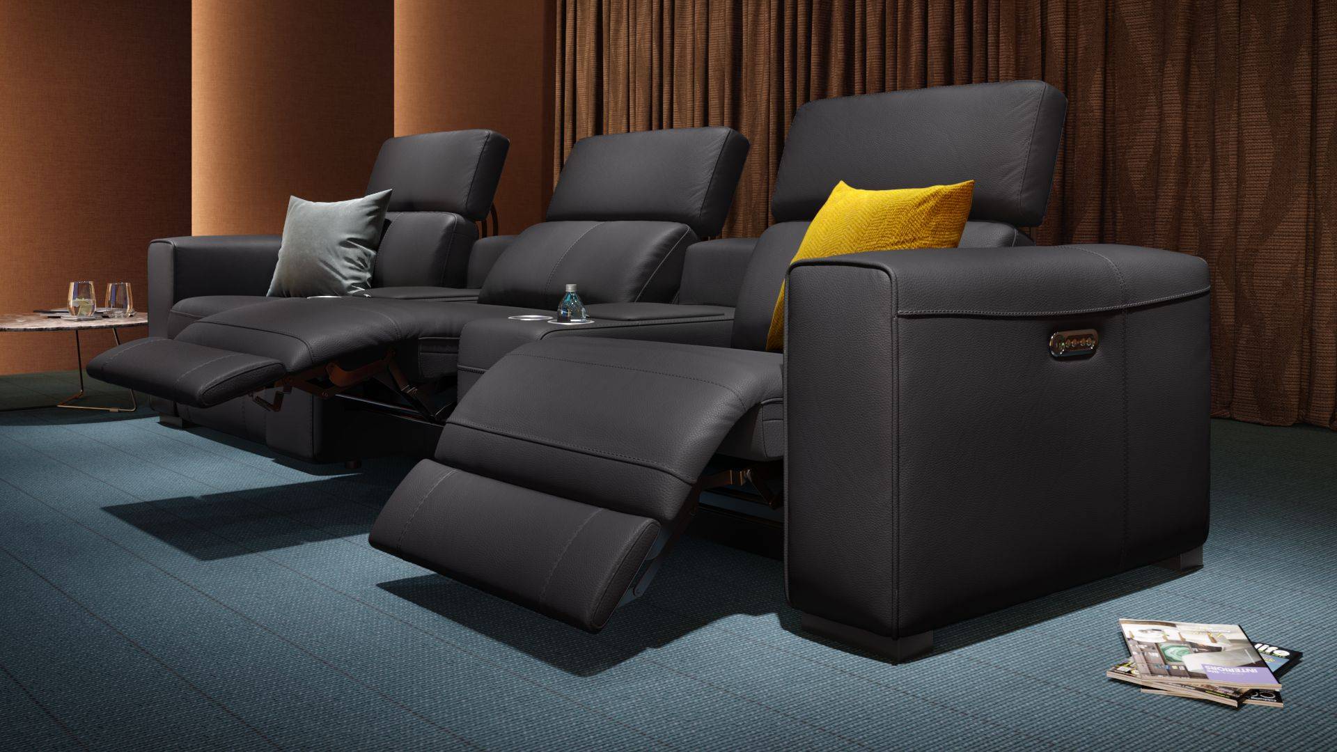 Heimkino Sofa Bovino 3 Sitzer Kinosofa Sofanella